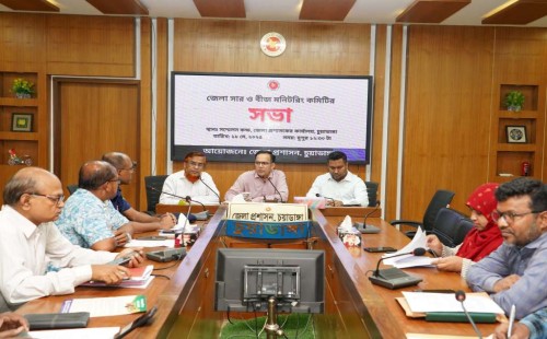 চুয়াডাঙ্গায় জেলা সার ও বীজ মনিটরিং কমিটির সভায় জেলা প্রশাসক জহিরুল ইসলাম