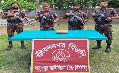 জীবননগর ও মহেশপুর সীমান্তে বিজিবির অভিযানে গাঁজা উদ্ধার