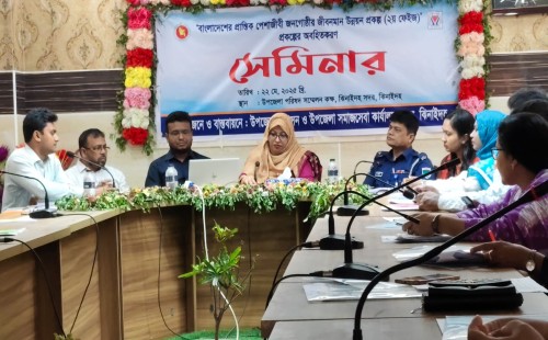 ঝিনাইদহে প্রান্তিক পেশাজীবী জনগোষ্ঠীর জীবনমান উন্নয়নে সেমিনার