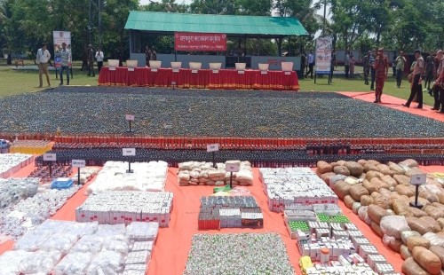১১৯ কোটি টাকার মাদক ধ্বংস বিজিবির, চক্র রয়ে গেল অধরা