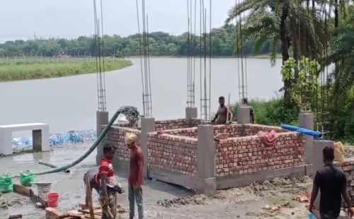 জীবননগরের সরকারি বাওড় ও ব্যক্তি মালিকানাধীন জমি থেকে বালি উত্তোলনের মহোৎসব