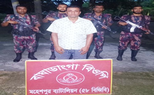 মহেশপুর সীমান্তে অনুপ্রবেশের সময় আটক ১২