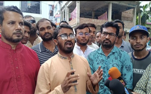ঝিনাইদহে গণশোভাযাত্রায় গণঅধিকার পরিষদের সম্পাদক