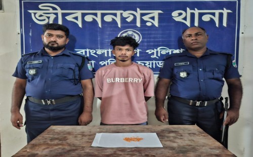 জীবননগরে ১১০ পিস ইয়াবা ট্যাবলেটসহ যুবক আটক