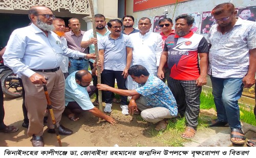 কালীগঞ্জে ডা. জোবাইদা রহমানের জন্মদিনে বৃক্ষরোপণ