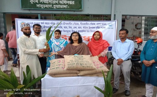 দামুড়হুদায় ফল উৎসব মেলা ও কৃষি উপকরণ বিতরণ