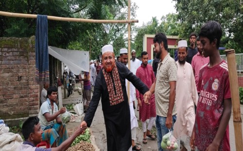 ইব্রাহিমপুর ও রামনগর বাজারে গণসংযোগে অ্যাড. রুহুল আমিন