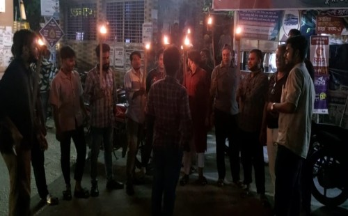 চুয়াডাঙ্গায় বিপ্লবী ছাত্র-জনতার মশাল মিছিল