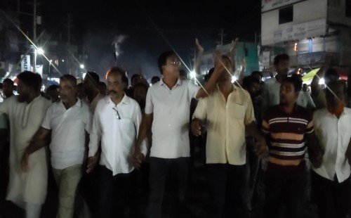 গাংনীতে বিএনপির মশাল মিছিল