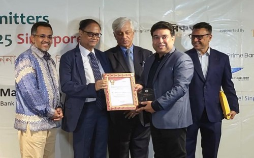 সিঙ্গাপুরে রেমিটার্স সম্মাননায় ভূষিত চুয়াডাঙ্গার কৃতী সন্তান সাহিদুজ্জামান টরিক