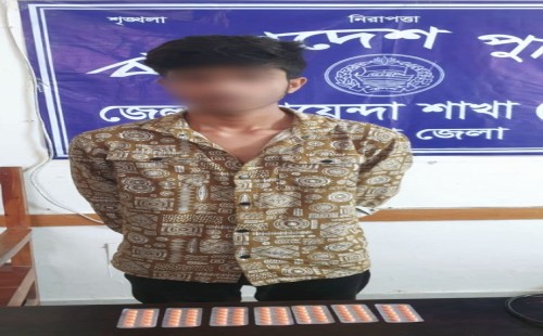 চুয়াডাঙ্গায় ৭০ পিস ট্যাপেন্টাডালসহ যুবক গ্রেপ্তার