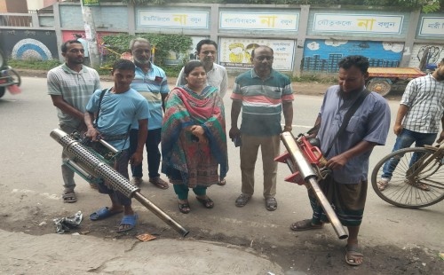 ডেঙ্গু প্রতিরোধে চুয়াডাঙ্গা পৌরসভার ফগার অভিযান শুরু