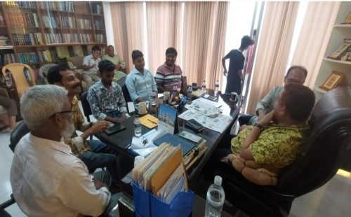চুয়াডাঙ্গায় আহত সাংবাদিকদের সাথে মতবিনিময় করলেন জামায়াত আমির