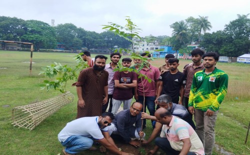 দর্শনা সরকারি কলেজ ও পরানপুর সড়কে বৃক্ষরোপণ