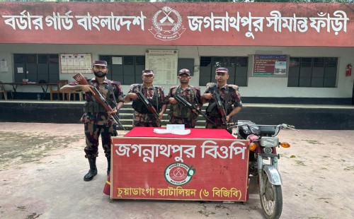 চুয়াডাঙ্গায় বিজিবির অভিযানে প্রায় ৯ কেজি ভারতীয় দানাদার রুপা জব্দ