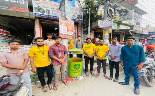 ভিবিডির উদ্যোগে শহরের ছয়টি স্থানে ডাস্টবিন স্থাপন