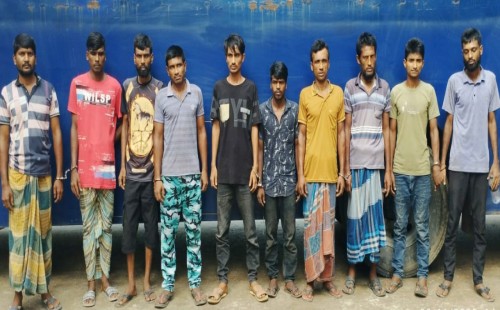 আলমডাঙ্গায় অস্ত্র ও চুরি মামলায় ১০ আসামি গ্রেপ্তার