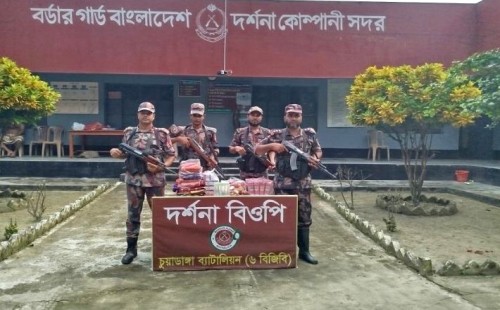 ১১ লাখ টাকার মাদক ও চোরাচালান পণ্য জব্দ