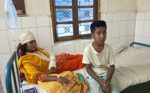 আলমডাঙ্গায় পারিবারিক দ্বন্দ্বে দেবরের কোদালের আঘাতে ভাবি আহত