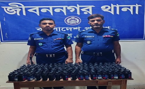 জীবননগরে ২৩৭ বোতল ফেনসিডিল উদ্ধার