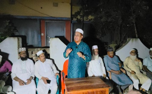 জীবননগরে গণসংযোগ ও পথসভায় এমপি প্রার্থী রুহুল আমিন