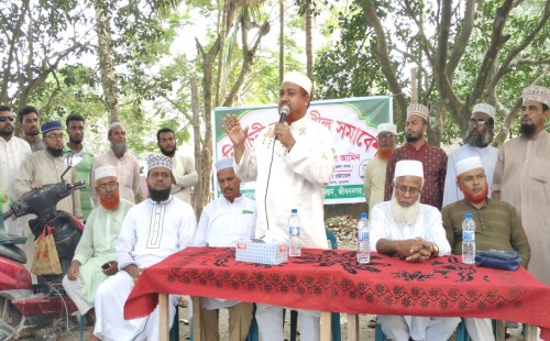 জীবননগর সীমান্ত ইউনিয়নে নির্বাচনী সমাবেশে রুহুল আমিন