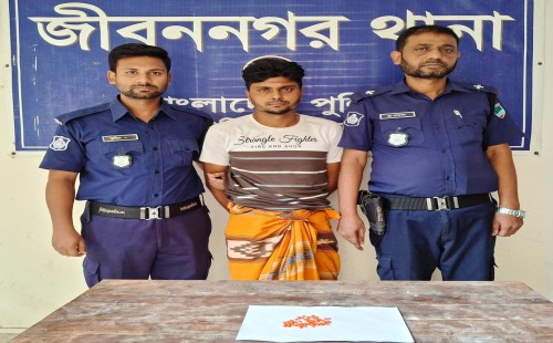 জীবননগরে ইয়াবাসহ যুবক আটক