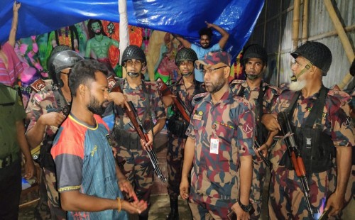 চুয়াডাঙ্গা ও মেহেরপুরে ২১টি পূজামণ্ডপে নিরাপত্তা জোরদার