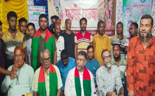 চুয়াডাঙ্গা সদর উপজেলার বিভিন্ন মণ্ডপ পরিদর্শনে বিএনপি নেতা শরীফ