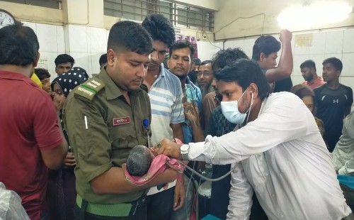 গাংনীতে বাঁশবাগানে উদ্ধার হওয়া নবজাতকটি মারা গেছে