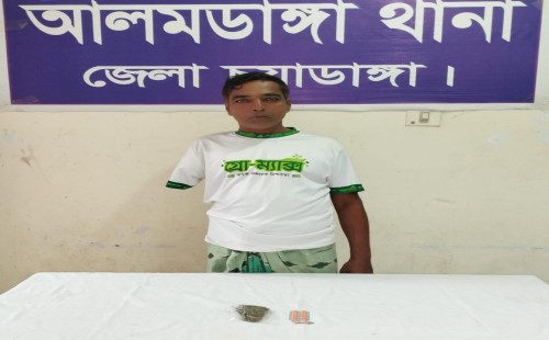 আলমডাঙ্গায় গাঁজা ও ট্যাপেন্ডল ট্যাবলেটসহ আটক ১