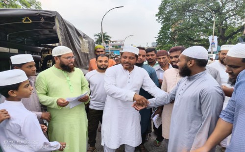 ‎চুয়াডাঙ্গা পৌর এলাকায় গণসংযোগে অ্যাড. মাসুদ পারভেজ রাসেল