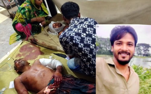 ভাড়ায় যেতে অস্বীকার করায় পিতা-পুত্রকে কু পিয়ে জখম
