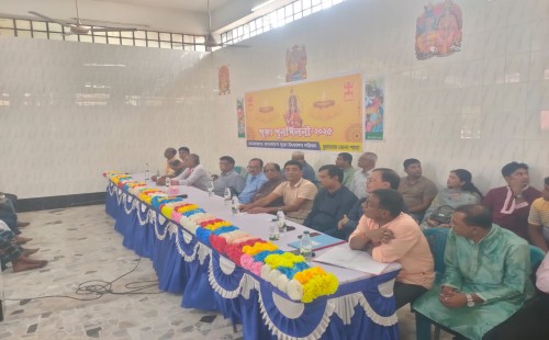 চুয়াডাঙ্গায় ১১৩টি মন্দির প্রতিনিধিদের নিয়ে পূজা পুনর্মিলনী