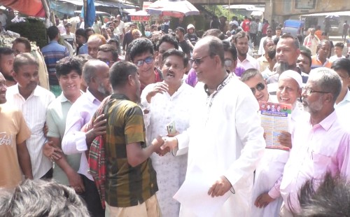 চুয়াডাঙ্গায় ধানের শীষ প্রতীকের প্রচারণায় শামসুজ্জামান দুদু
