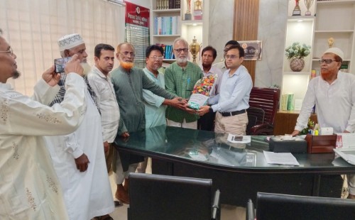 আলমডাঙ্গার ইউএনওর সঙ্গে আনন্দধাম নাগরিক পরিষদের সৌজন্য সাক্ষাৎ