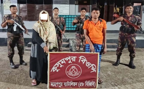 জীবননগর ও মহেশপুর সীমান্তে ৫৮ বিজিবির অভিযান