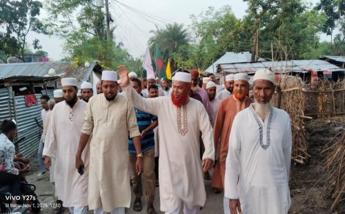 মেহেরপুরের পিরোজপুরে জামায়াতের গণসংযোগ