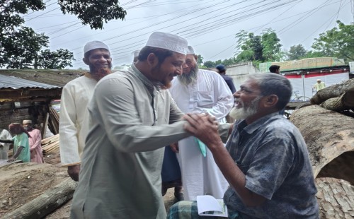 চুয়াডাঙ্গা পৌর এলাকায় গণসংযোগে অ্যাড. রাসেল