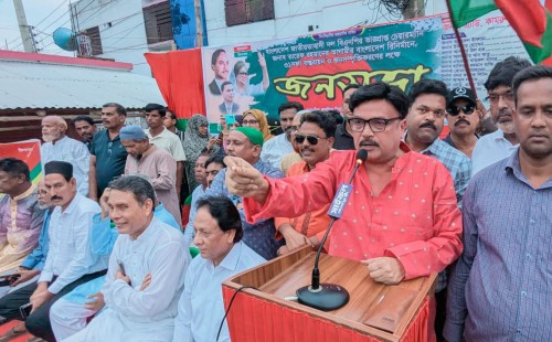 মেহেরপুরে বিএনপির জনসভায় অ্যাড. কামরুল হাসান