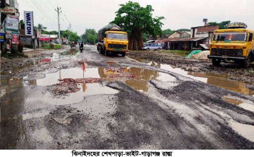ঝিনাইদহে সরকারি প্রকল্প ও অর্থ সংকটে থমকে গেছে উন্নয়নের চাকা