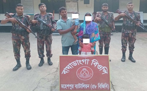 জীবননগর ও মহেশপুর সীমান্তে বিজিবির অভিযান