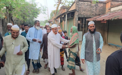 কুড়ুলগাছি ও কার্পাসডাঙ্গা ইউনিয়নে গণসংযোগে রুহুল আমিন