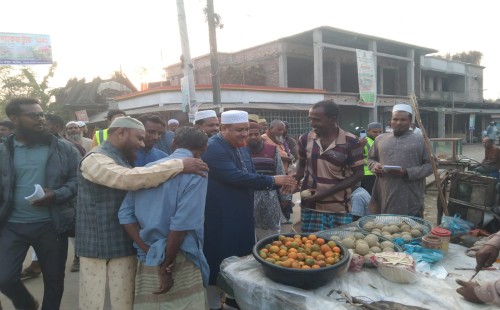দামুড়হুদাার জুড়ানপুরে গণসংযোগ ও পথসভায় রুহুল আমিন