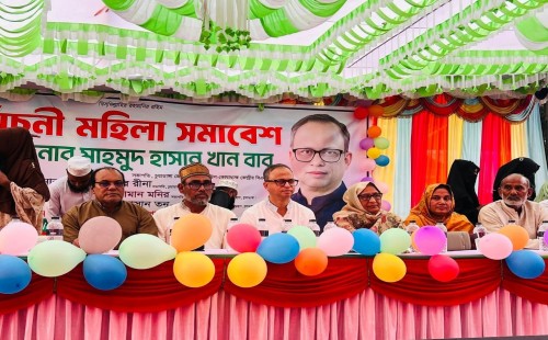 কার্পাসডাঙ্গায় বিশাল নির্বাচনী মহিলা সমাবেশে মাহমুদ হাসান খান বাবু