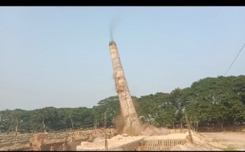 দামুড়হুদায় পরিবেশ অধিদপ্তরের অভিযানে ৪টি অবৈধ ইটভাটা উচ্ছেদ