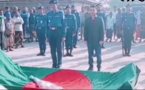 আলমডাঙ্গায় বীর মুক্তিযোদ্ধা আবুল কুদ্দুসের রাষ্ট্রীয় মর্যাদায় দাফন