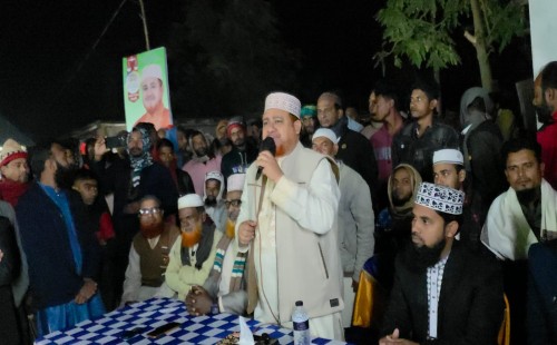 জীবননগরের সেনেরহুদায় অফিস উদ্বোধনকালে রুহুল আমিন