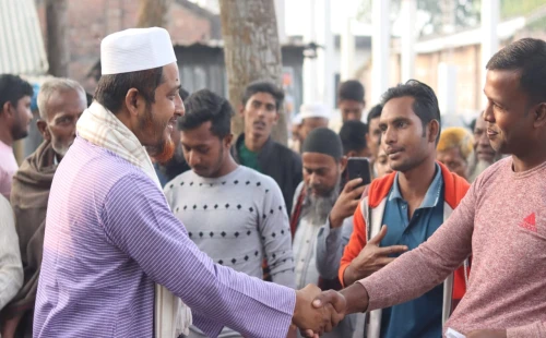 নাগদহ ইউনিয়নে জামায়াতের গণসংযোগে অ্যাডভোকেট রাসেল