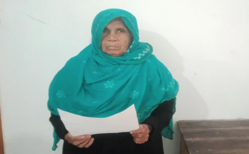 আলমডাঙ্গায় নির্মাণকাজ বন্ধের দাবিতে সংবাদ সম্মেলন